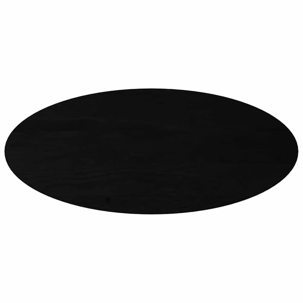 Blat de masă maro închis 140x60x4 cm lemn masiv de stejar oval