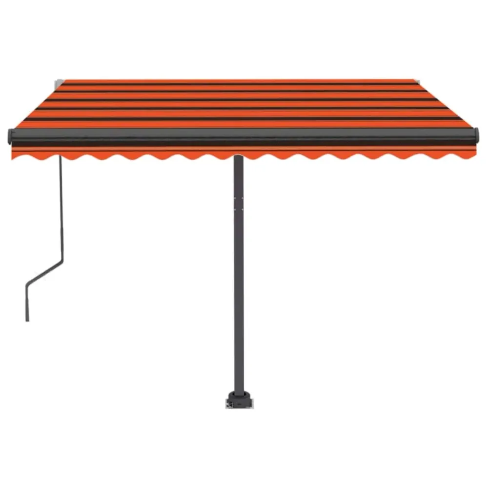 Copertină autonomă retractabilă automat, oranj&maro 350x250 cm