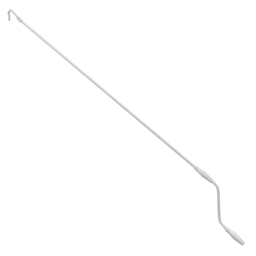 Copertină manuală tip casetă, albastru și alb, 350 x 250 cm