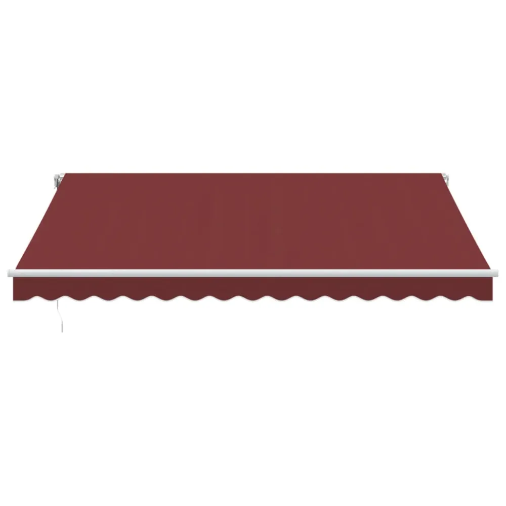 Copertina retractabilă automat cu LED, vișiniu, 400x350 cm