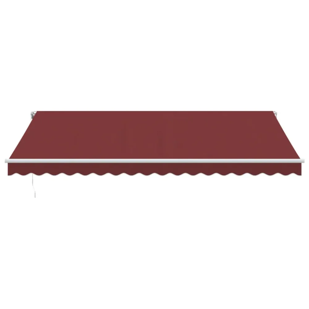 Copertina retractabilă automat cu LED, vișiniu, 450x300 cm