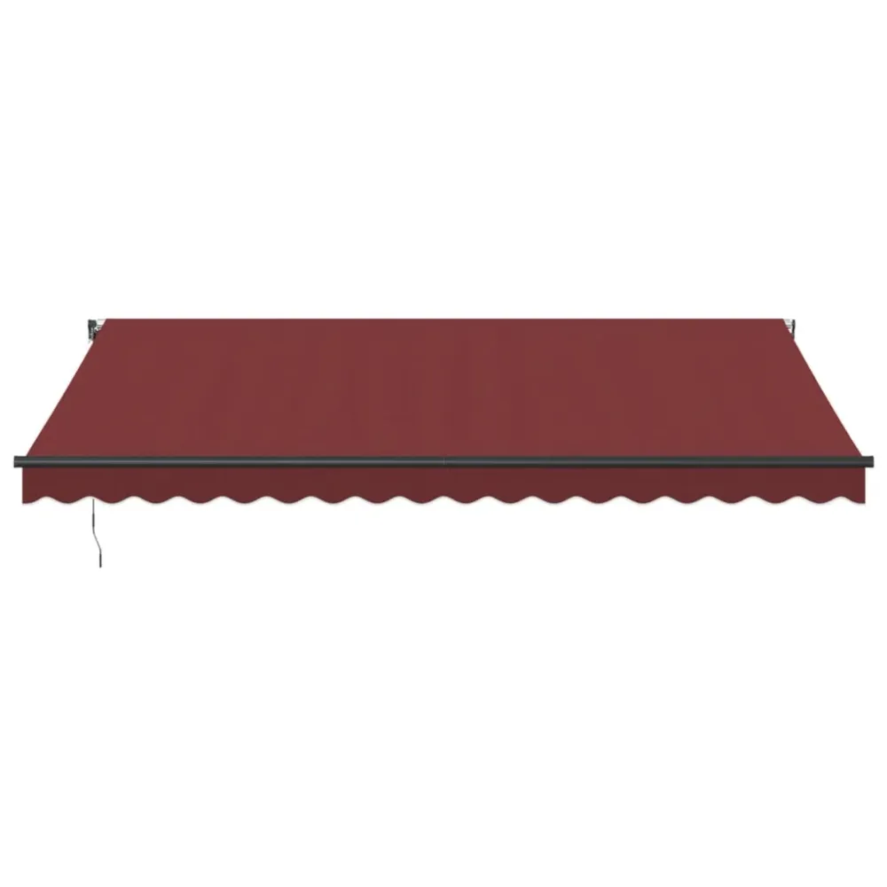 Copertina retractabilă automat cu LED-uri, vișiniu, 450x300 cm