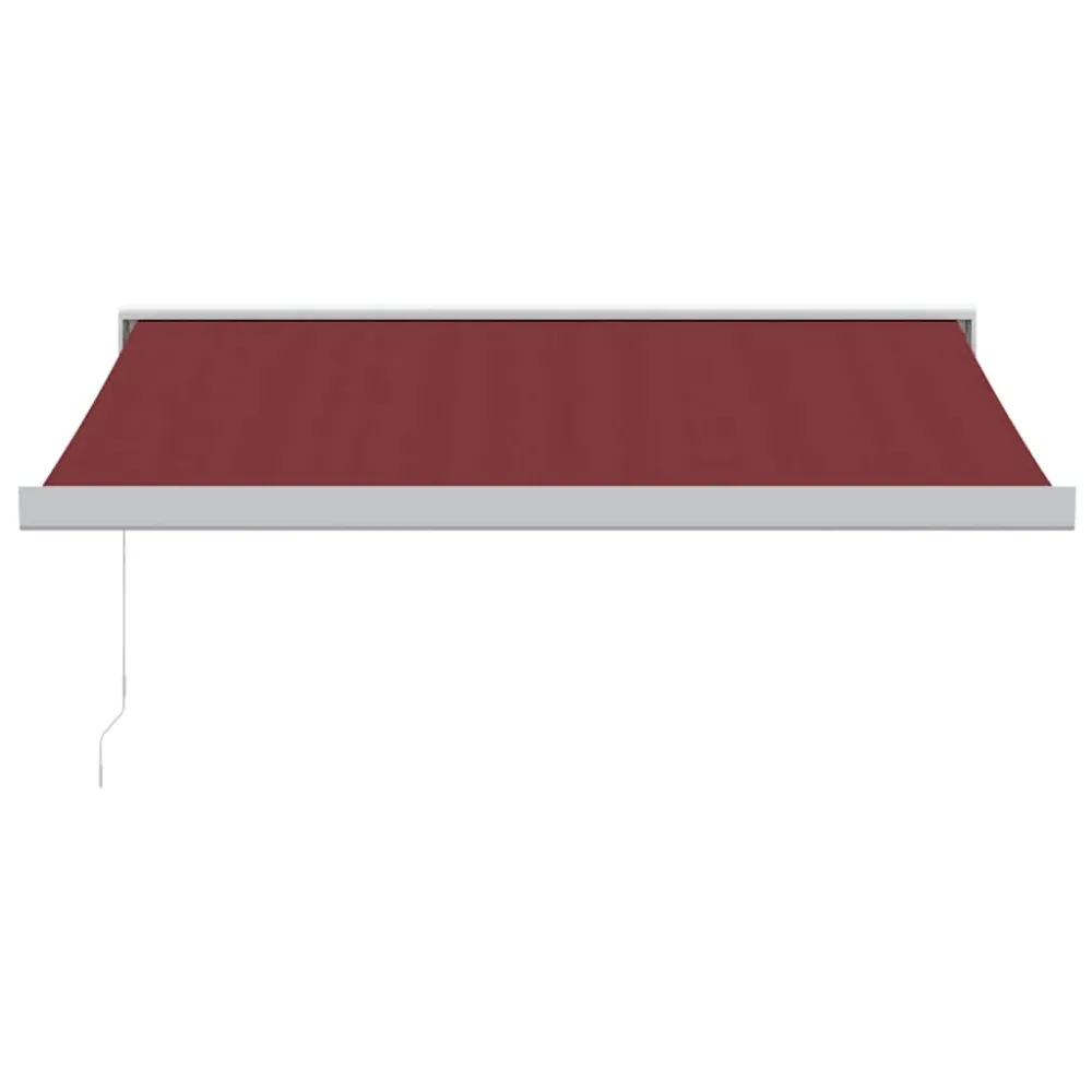 Copertina retractabilă manual, vișiniu, 350x250 cm