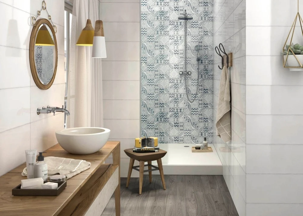 Faianta baie / bucatarie alba 25x76 cm, Marazzi Pottery Light