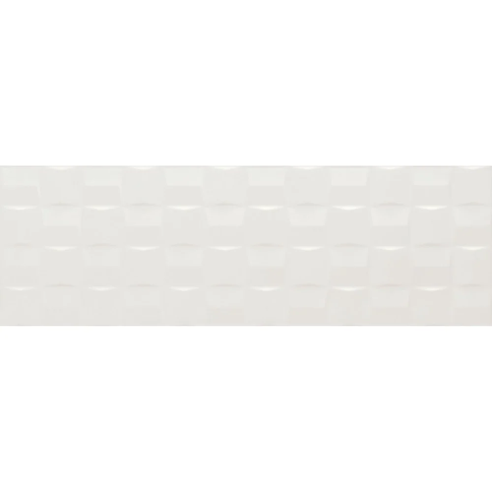 Faianta baie / bucatarie alba 25x76 cm, Marazzi Pottery Struttura Cube Light