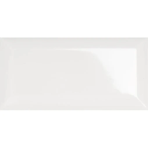 Faianta baie / bucatarie alba lucioasa 7.5x15 cm, Marazzi Hello Diamantato Lux White