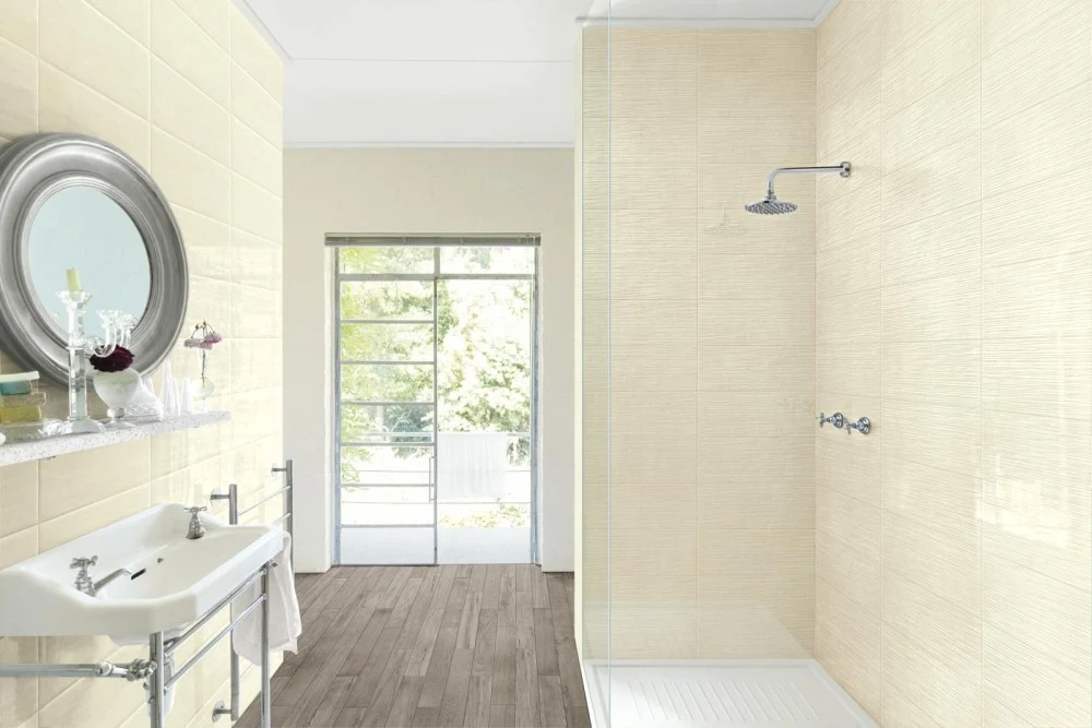 Faianta baie / bucatarie crem 20x50 cm, Marazzi Cloud Struttura Breeze 3D Cream