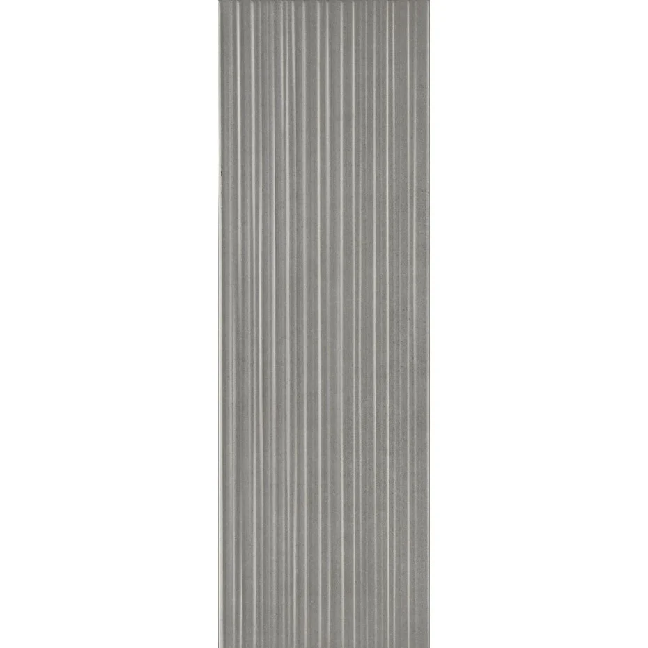 Faianta baie / bucatarie gri 25x76 cm, Marazzi Chalk Smoke Struttura Fiber 3D