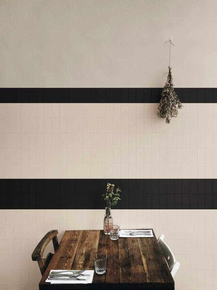 Faianta baie / bucatarie neagra 7.5x15 cm, Marazzi Hello Black
