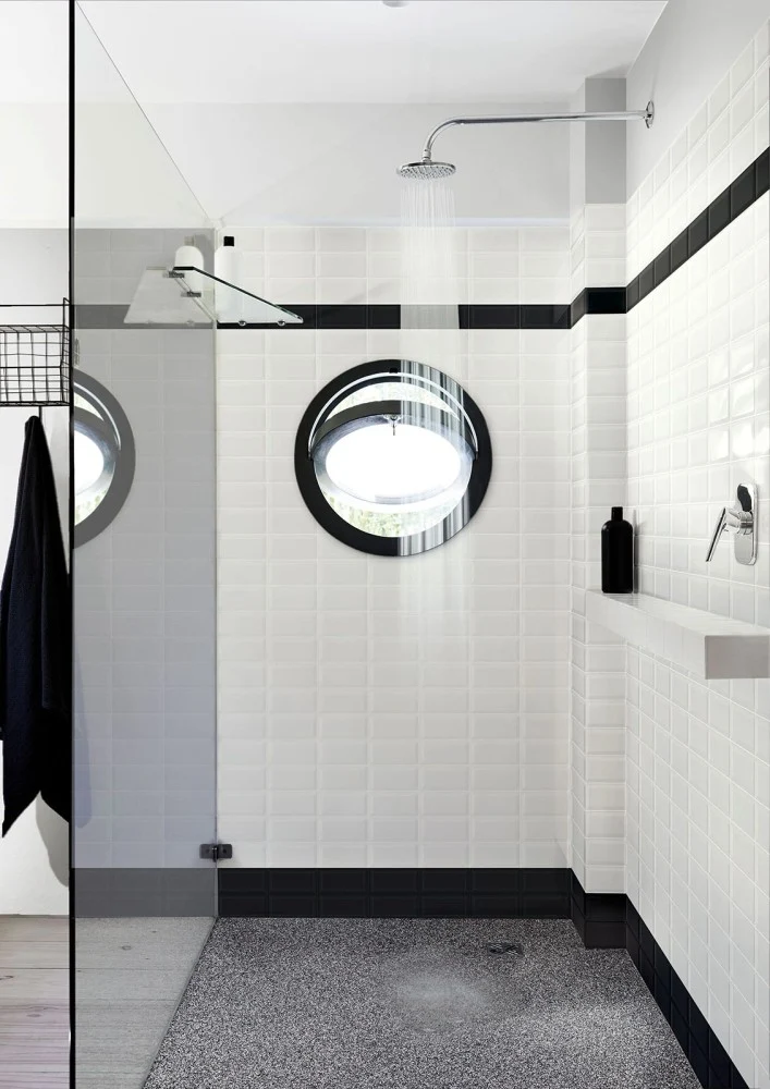 Faianta baie / bucatarie neagra lucioasa 7.5x15 cm, Marazzi Hello Lux Black