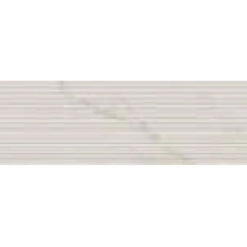 Faianta baie / bucatarie rectificata alba 30x90 cm, Marazzi Marbleplay Struttura 3D Mikado Ivory