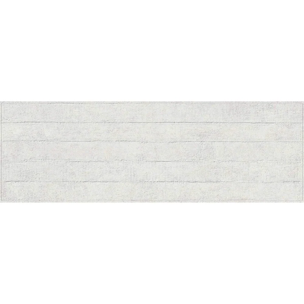 Faianta baie / bucatarie rectificata alba 30x90 cm, Marazzi Work White Struttura Mold 3D