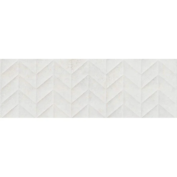 Faianta baie / bucatarie rectificata alba 30x90 cm, Marazzi Work White Struttura Spike 3D