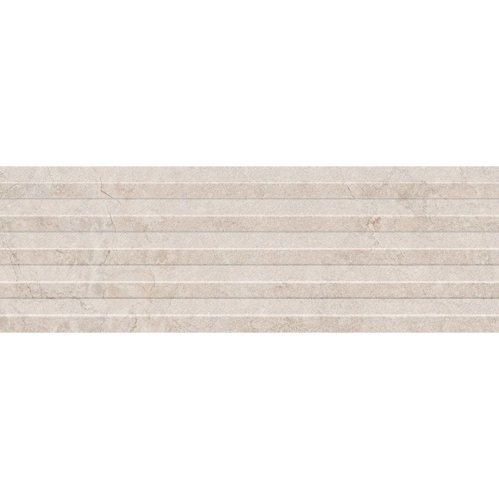 Faianta baie / bucatarie rectificata alba 30x90 cm, Marazzi Alba Blanco Struttura Waltone 3D