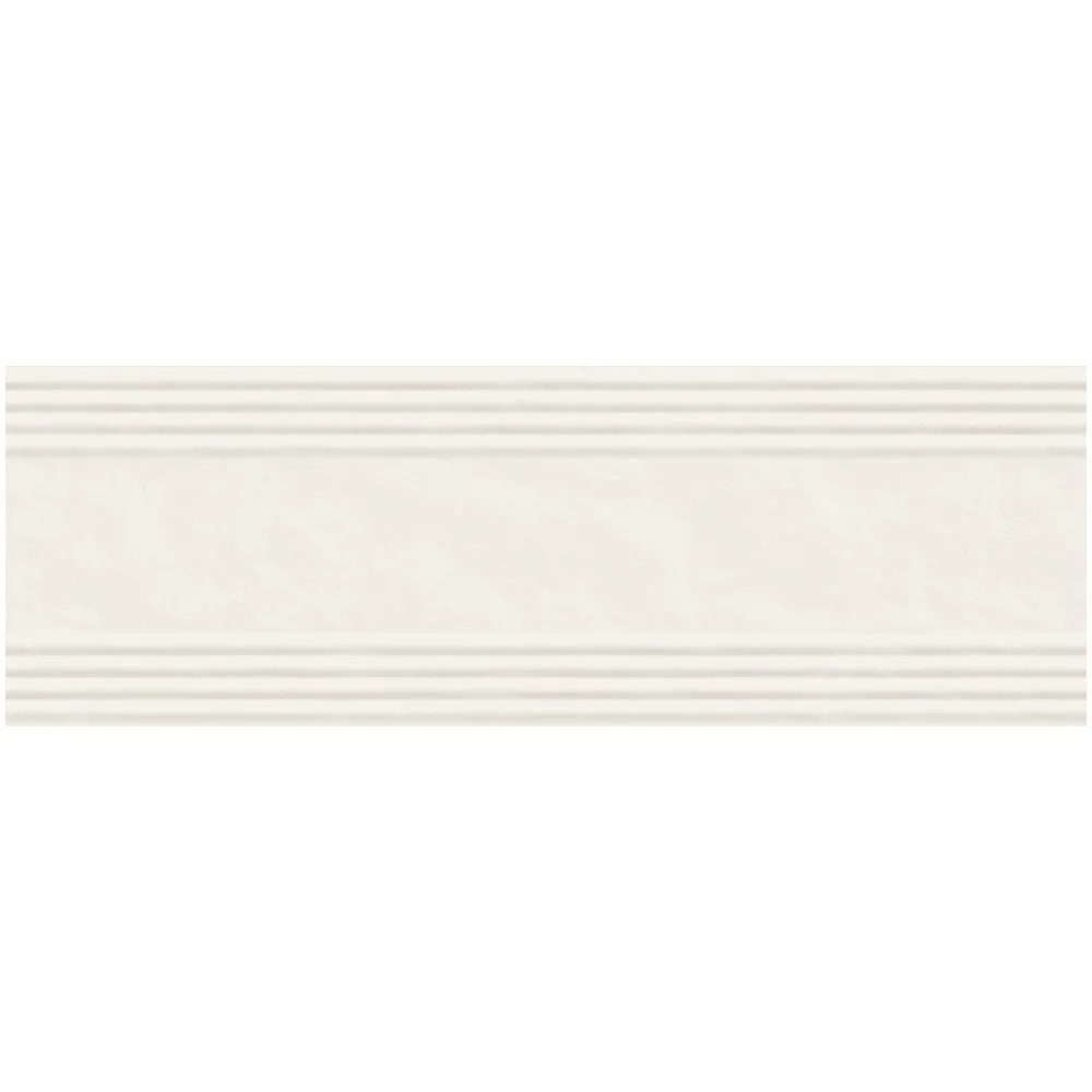 Faianta baie / bucatarie rectificata alba 40x120 cm, Marazzi Momenti Bianco Struttura Duo 3D