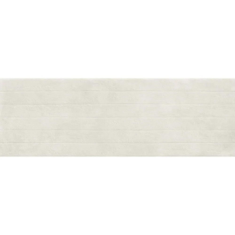 Faianta baie / bucatarie rectificata alba 60x180 cm, Marazzi Alchimia White Struttura Wabi 3D