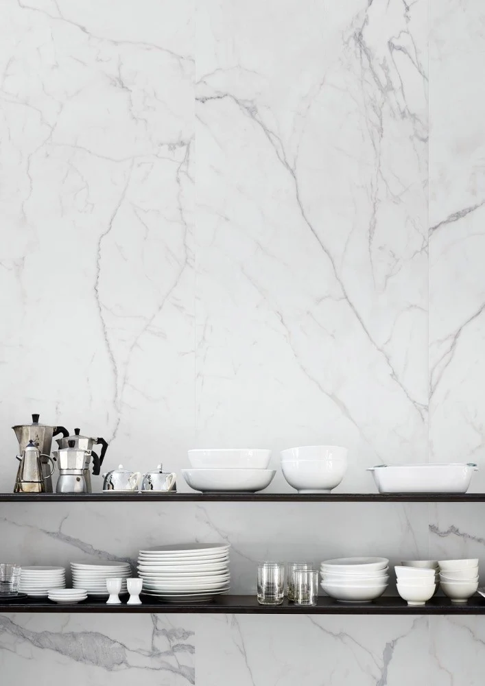 Faianta baie / bucatarie rectificata alba 60x180 cm, Marazzi Magnifica Statuario