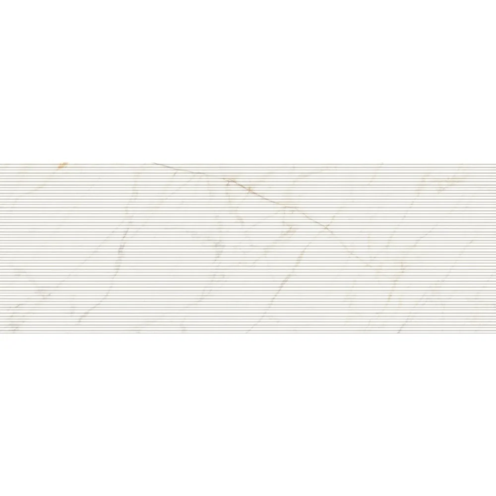 Faianta baie / bucatarie rectificata alba 60x180 cm, Marazzi Magnifica Calacatta Gold Strutturato Mikado 3D