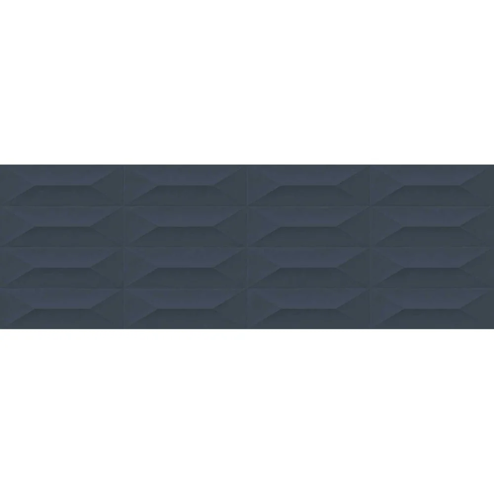 Faianta baie / bucatarie rectificata albastra 30x90 cm, Marazzi Colorplay Struttura 3D Cabochon Blue