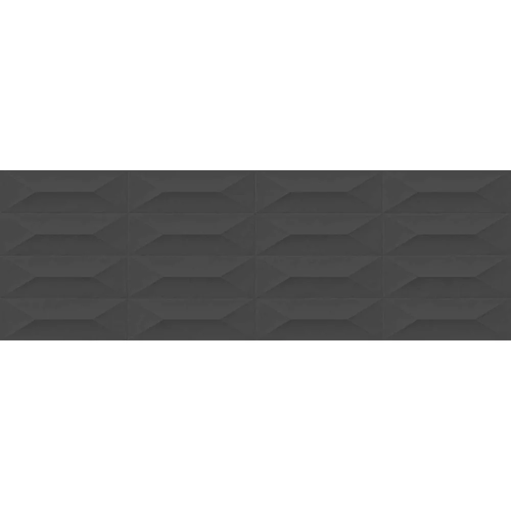 Faianta baie / bucatarie rectificata antracit 30x90 cm, Marazzi Colorplay Struttura 3D Cabochon Anthracite