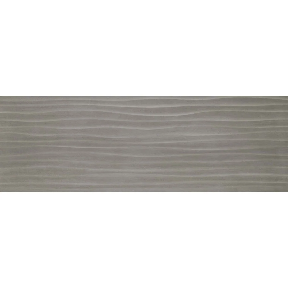 Faianta baie / bucatarie rectificata antracit 40x120 cm, Marazzi Materika Struttura Wave 3D Antracite