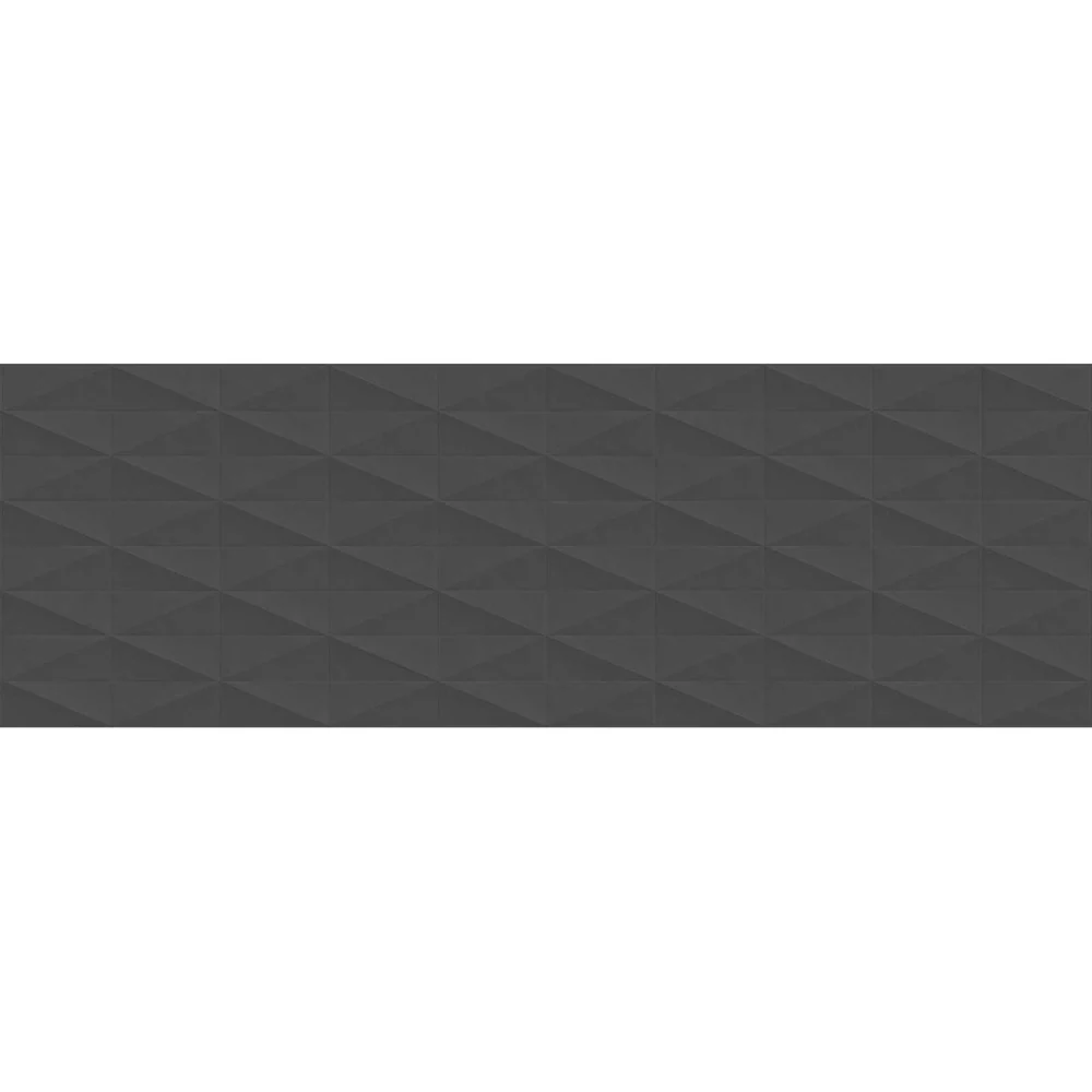 Faianta baie / bucatarie rectificata antracit 40x120 cm, Marazzi Eclettica Anthracite Struttura Diamond 3D