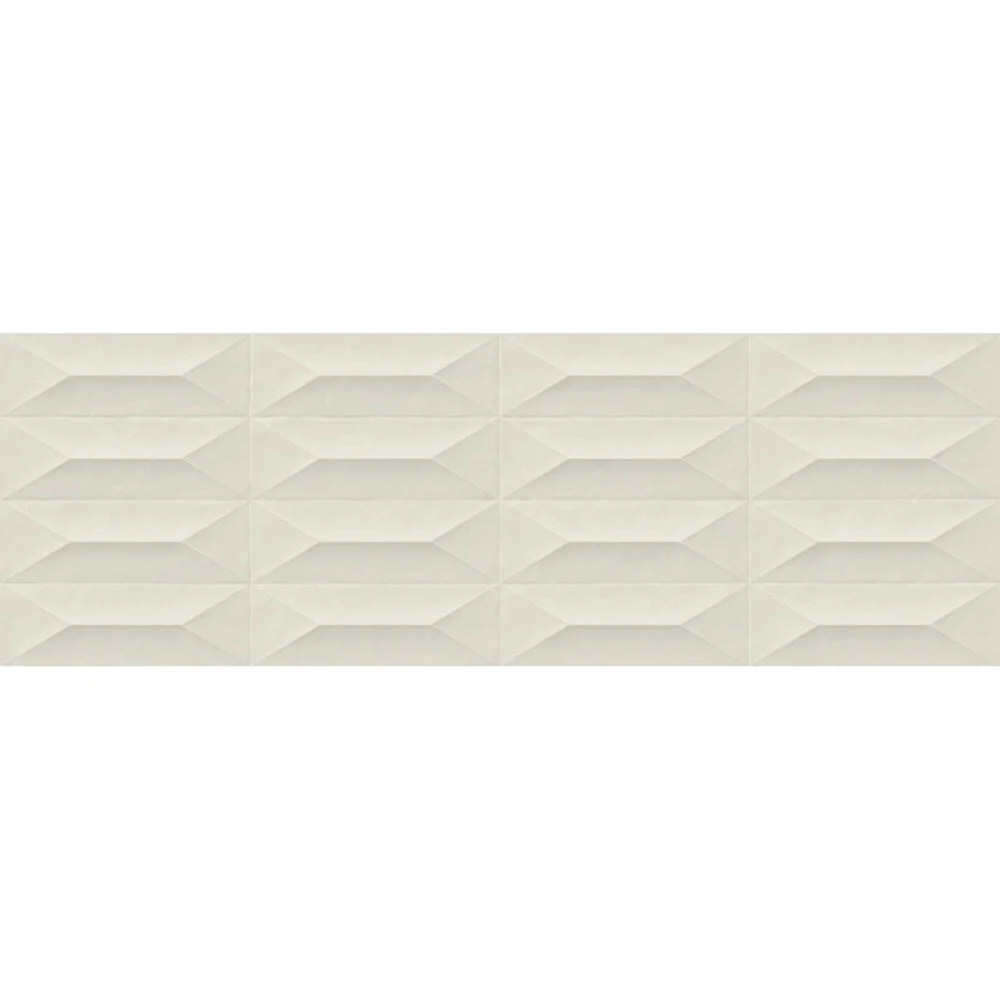 Faianta baie / bucatarie rectificata bej 30x90 cm, Marazzi Colorplay Struttura 3D Cabochon Cream