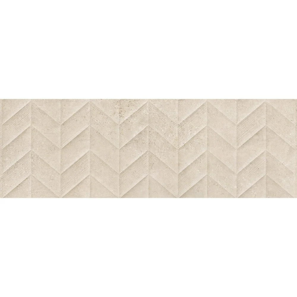 Faianta baie / bucatarie rectificata bej 30x90 cm, Marazzi Work Beige Struttura Spike 3D