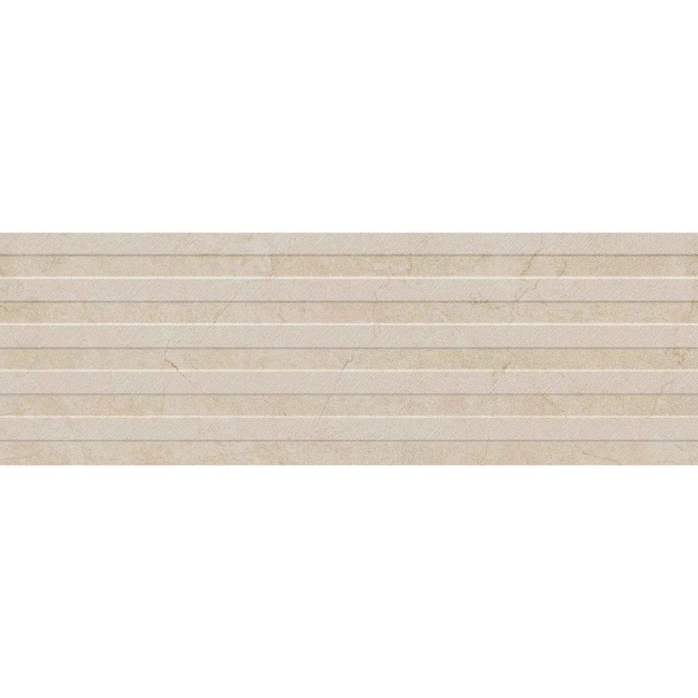 Faianta baie / bucatarie rectificata bej 30x90 cm, Marazzi Puro Alba Arena Struttura Waltone 3D