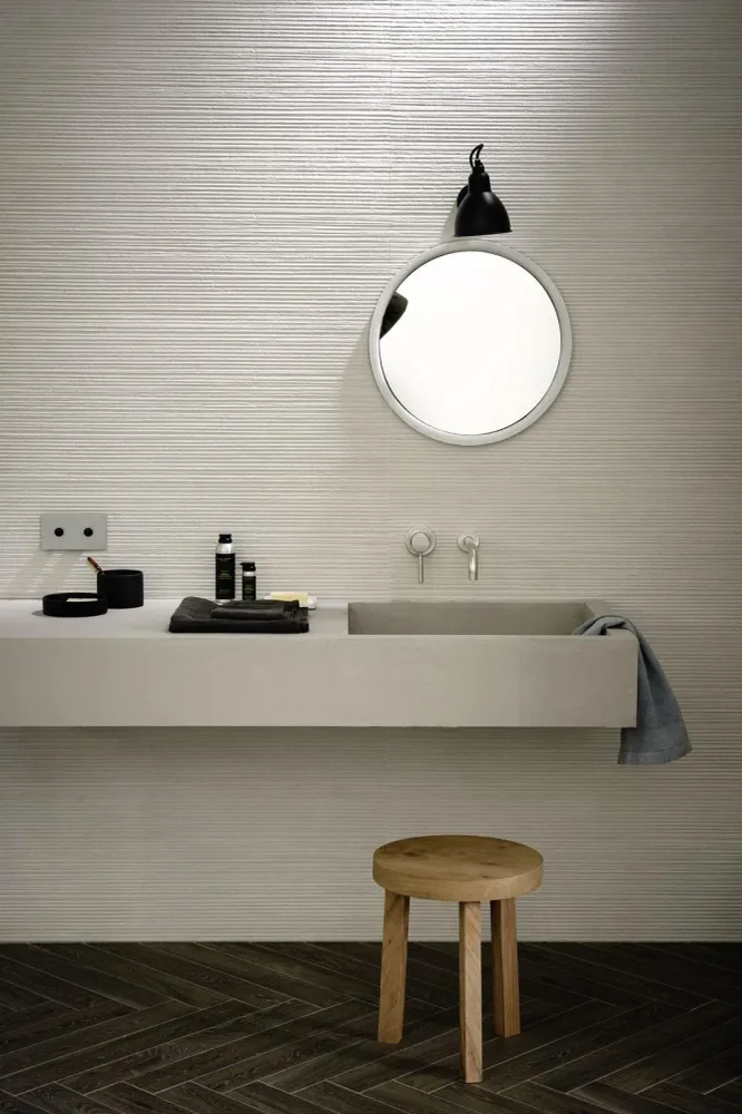 Faianta baie / bucatarie rectificata bej 40x120 cm, Marazzi Materika Struttura Spatula Beige