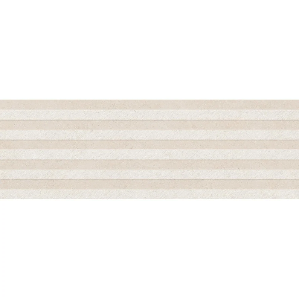Faianta baie / bucatarie rectificata bej/crem 30x90 cm, Marazzi Puro Caracter Wall Arena Struttura Waltone 3D