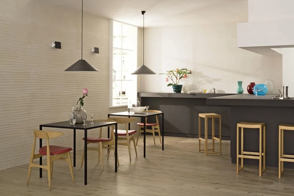 Faianta baie / bucatarie rectificata crem 40x120 cm, Marazzi Stone Art Ivory Struttura Move 3D