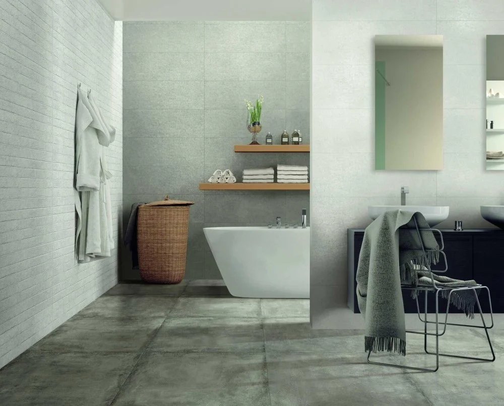 Faianta baie / bucatarie rectificata gri 30x90 cm, Marazzi Work Grey