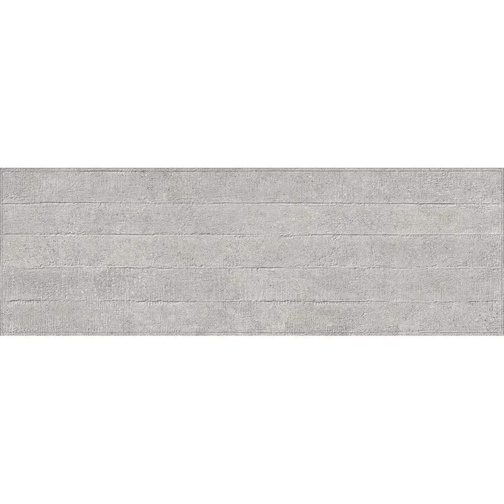 Faianta baie / bucatarie rectificata gri 30x90 cm, Marazzi Work Grey Struttura Mold 3D