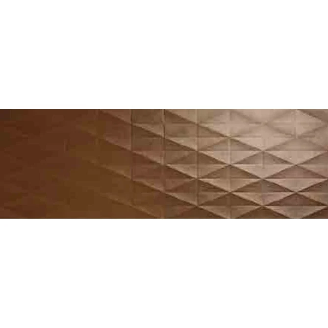 Faianta baie / bucatarie rectificata maro 40x120 cm, Marazzi Eclettica Bronze Struttura Diamond 3D