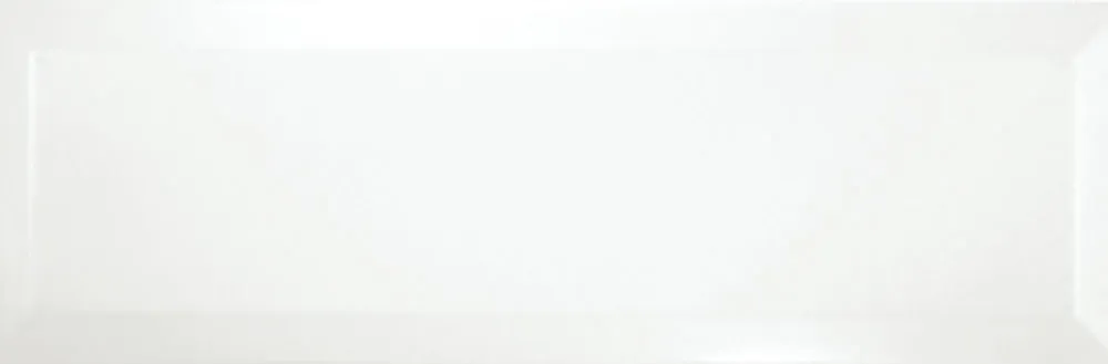 Faianta Metro Ribesalbes Bisel Blanco Brillo lucios 10x30 cm