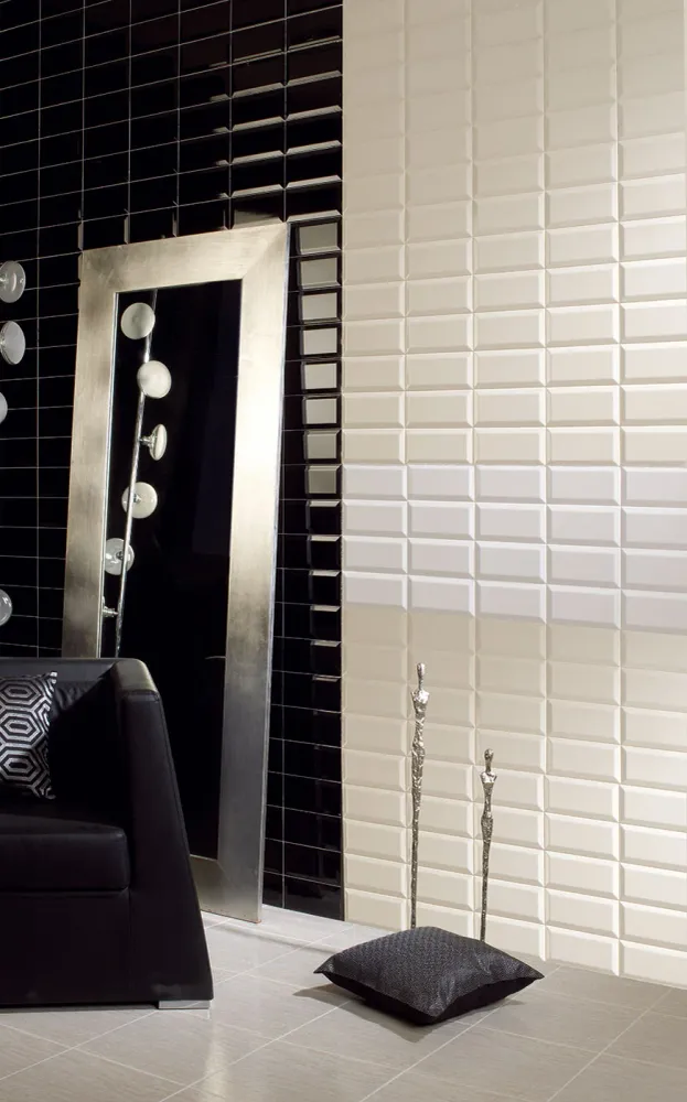 Faianta Metro Ribesalbes Bisel Negro Mate 10x20 cm mat