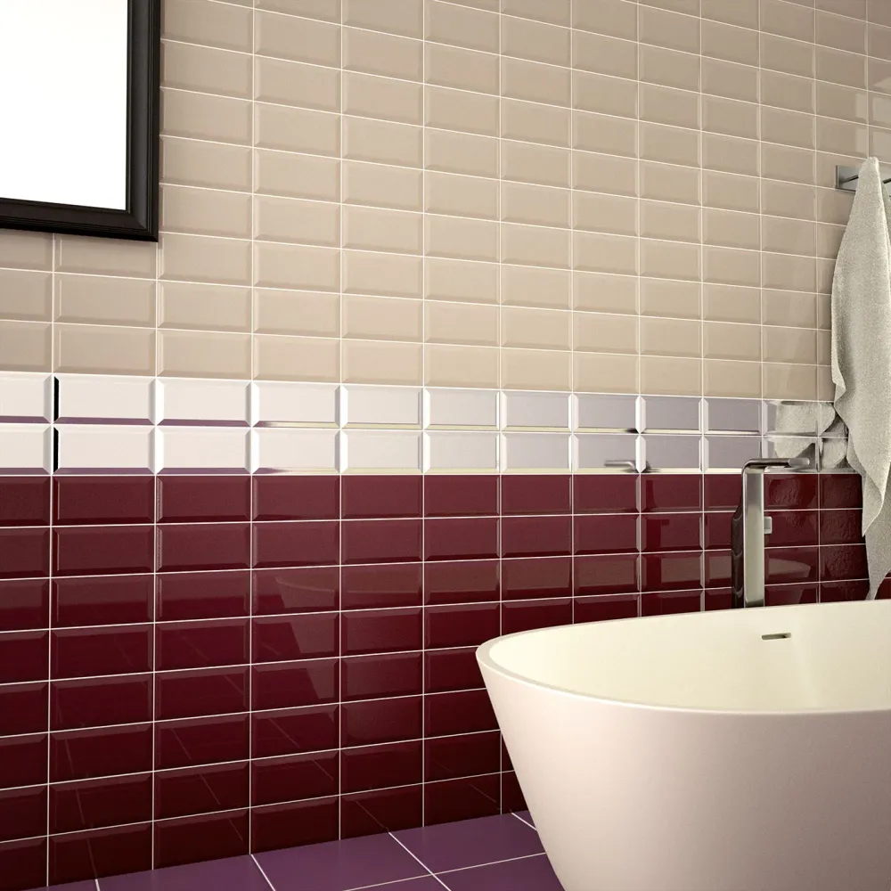 Faianta Metro Ribesalbes Bisel Olive Brillo 10x20 cm lucios