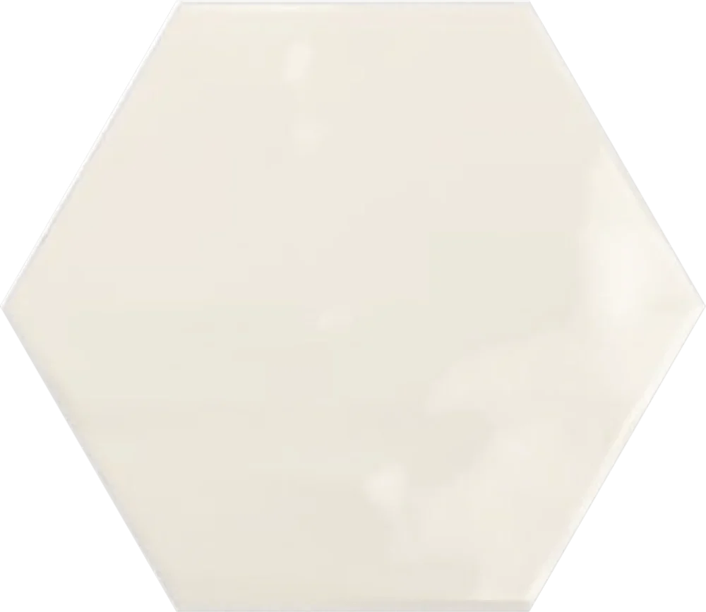 Faianta Ribesalbes Geometry Hex Ivory Brillo Glossy 15x17.3 cm
