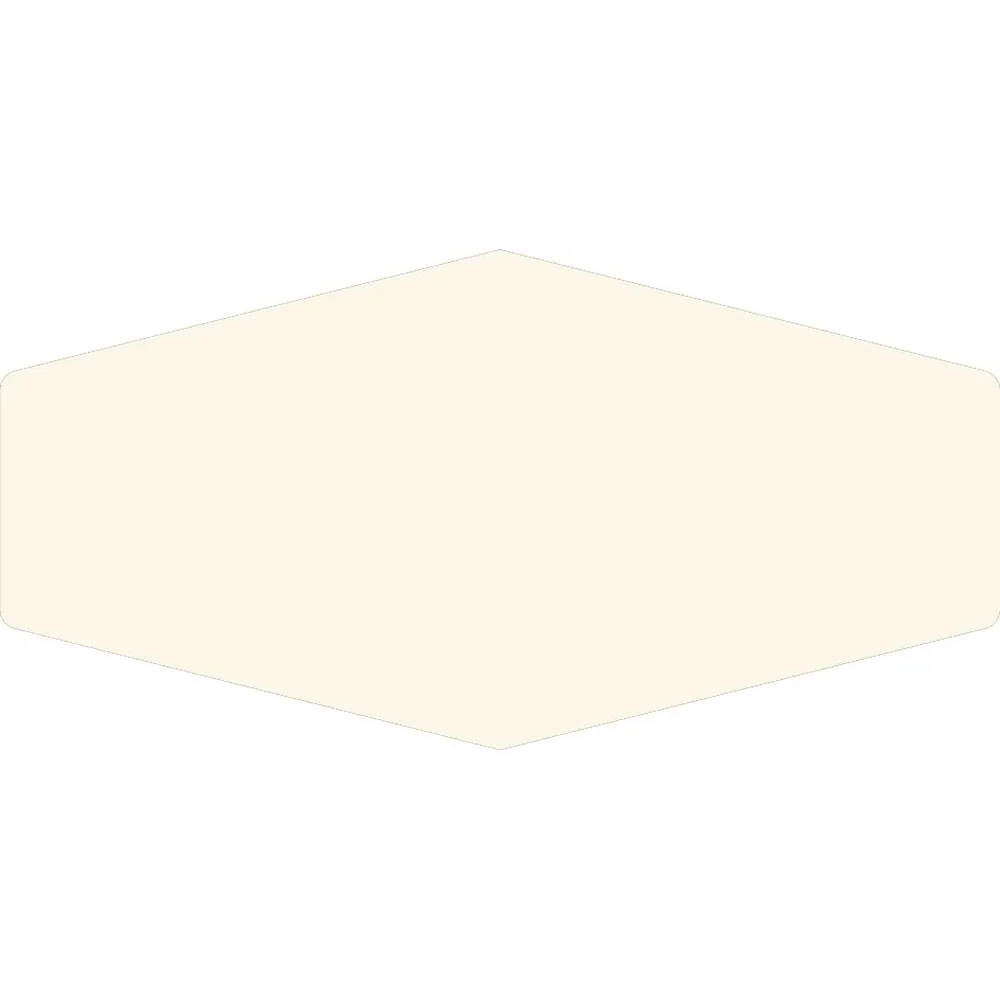 Faianta Ribesalbes Monochrome Hex Ivory Glossy 10x20 cm