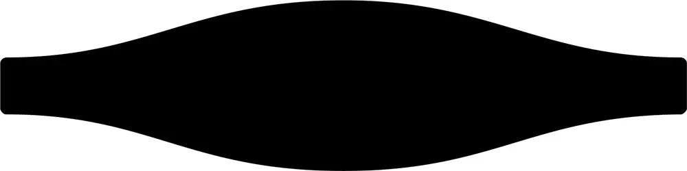 Faianta Ribesalbes Monochrome Wave Black Glossy 7.5x30 cm