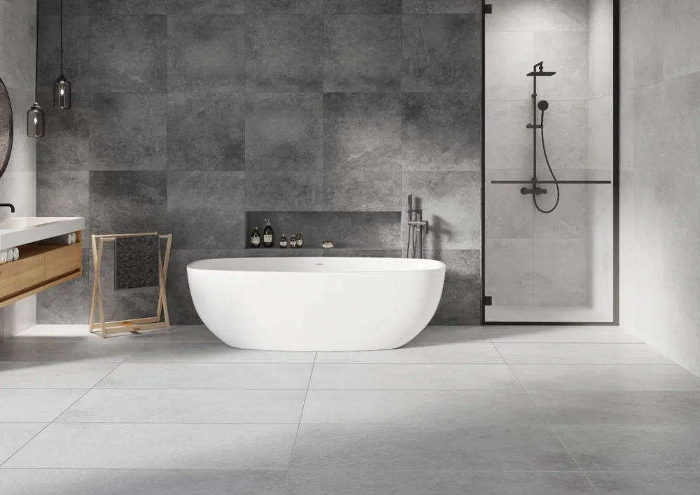 Gresie Cerrad Tacoma White rectificata pentru interior/exterior 60x60 cm