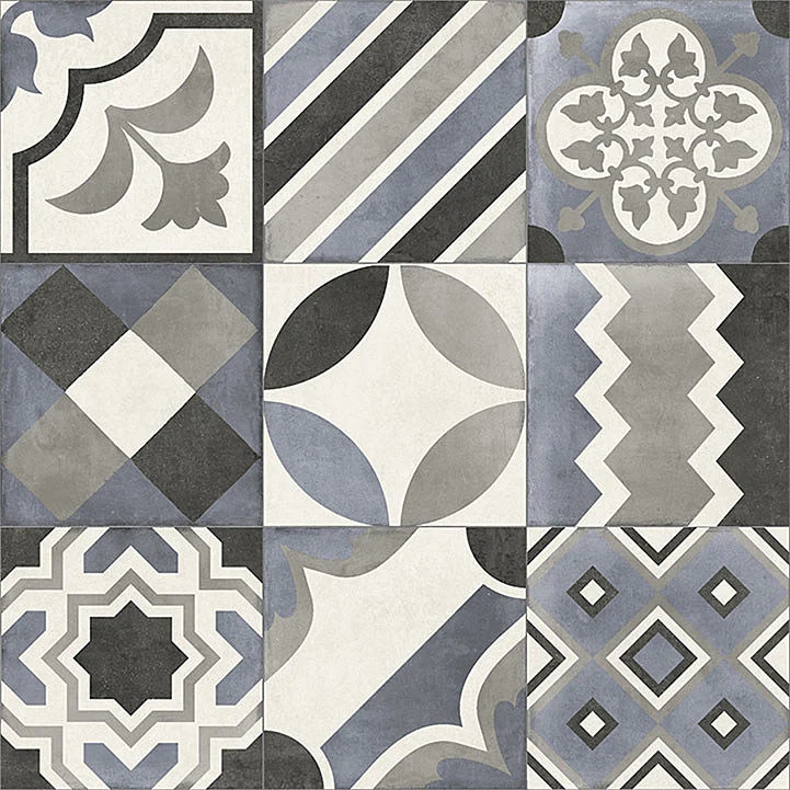 Gresie decor Tau ceramica Rivet Gray stil grecesc rectificat 60*60