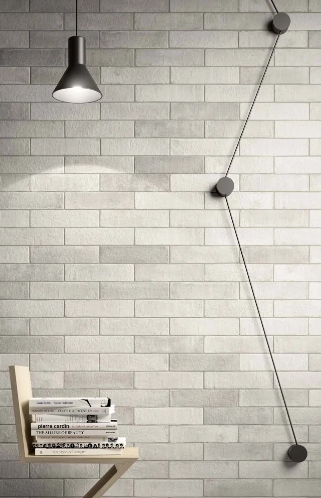 Gresie exterior / interior alba 28x7 cm, Marazzi Terramix Bianco