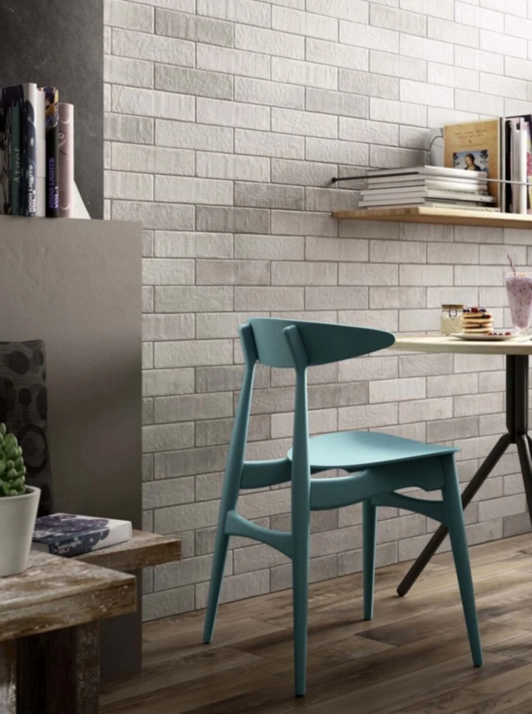 Gresie exterior / interior alba 28x7 cm, Marazzi Terramix Bianco