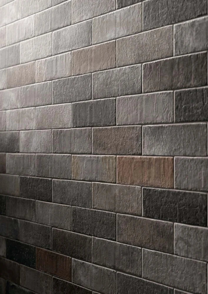 Gresie exterior / interior maro 28x7 cm, Marazzi Terramix Nero