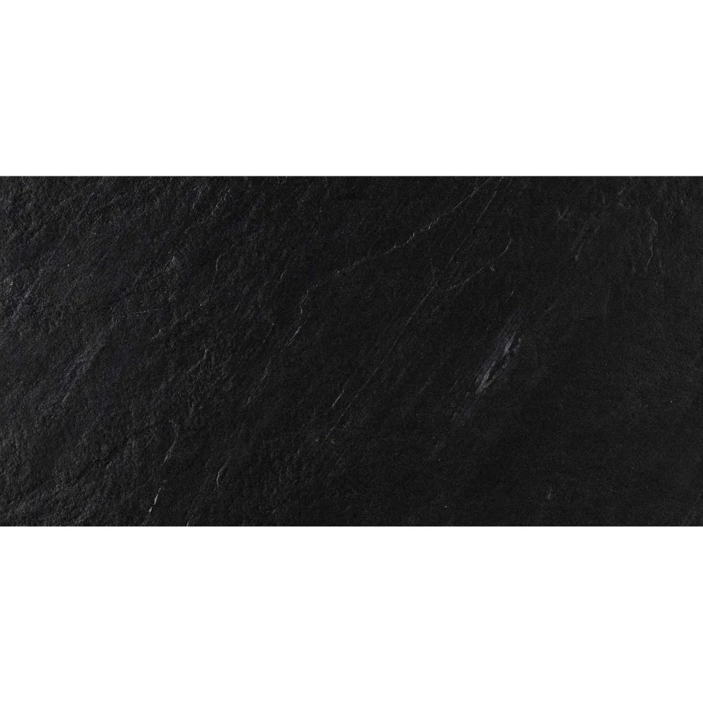 Gresie exterior / interior neagra 30x60 cm, Marazzi Mystone Lavagna Nero