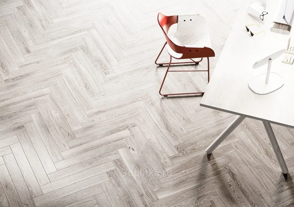Gresie exterior / interior portelanata alba 10x70 cm, Marazzi Treverkcharme White