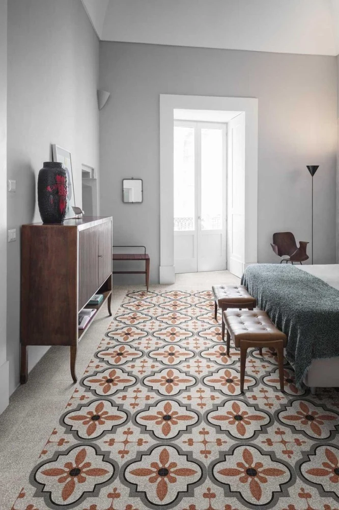 Gresie exterior / interior portelanata alba 20x20 cm, Marazzi D_Segni Scaglie White