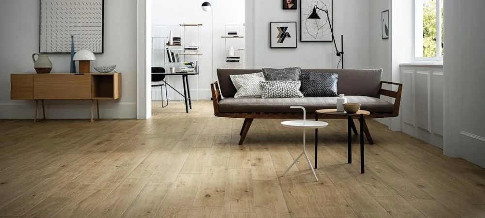 Gresie exterior / interior portelanata bej 20x120 cm, Marazzi Treverkever Natural